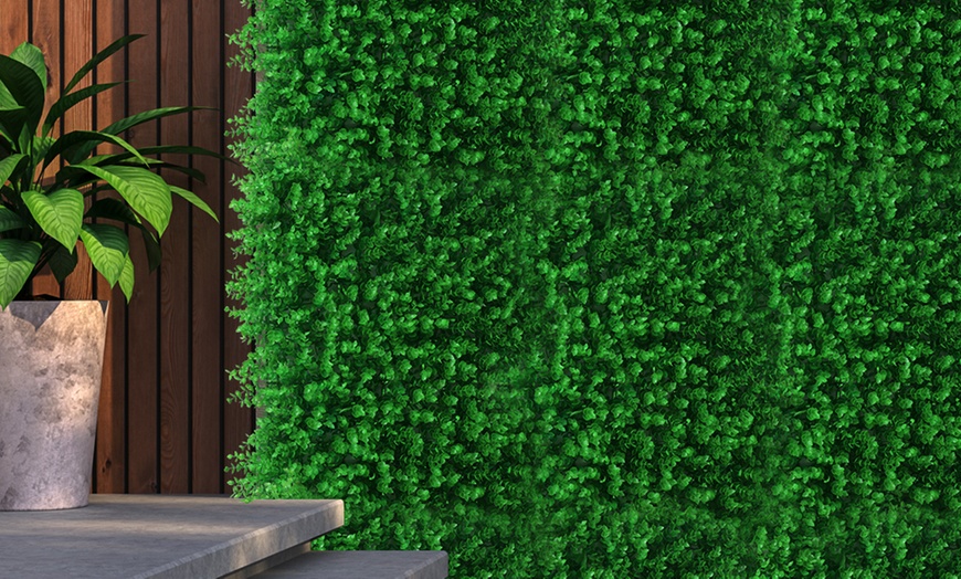 Image 42: Set of 10 Artificial Grass Vertical Garden Wall Mats