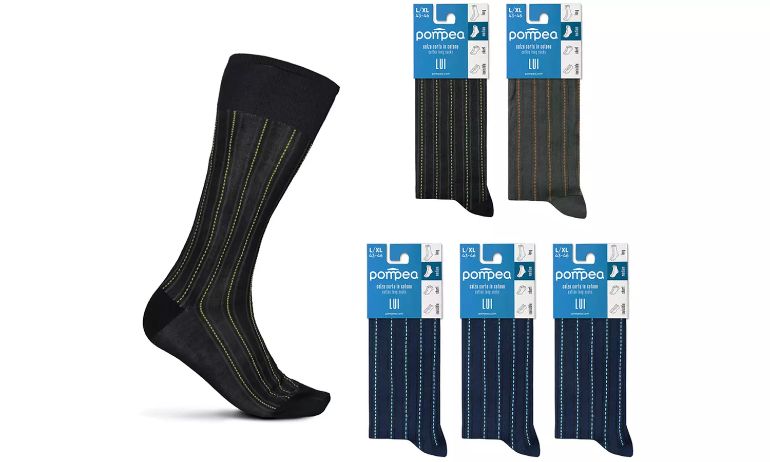 6 paia di calze Pompea in cotone primavera