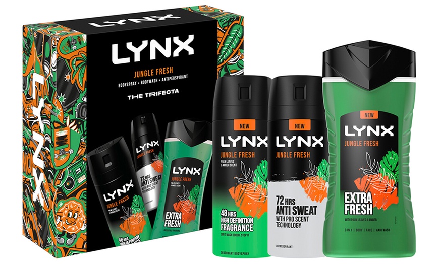 Image 1: Lynx Jungle Fresh The Trifecta Gift Set for Men