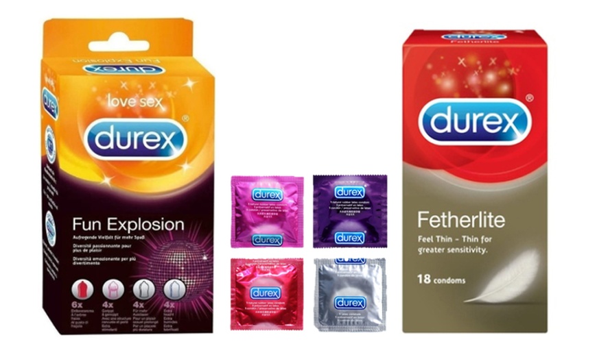 Image 1: 40-Pack of Durex Condoms