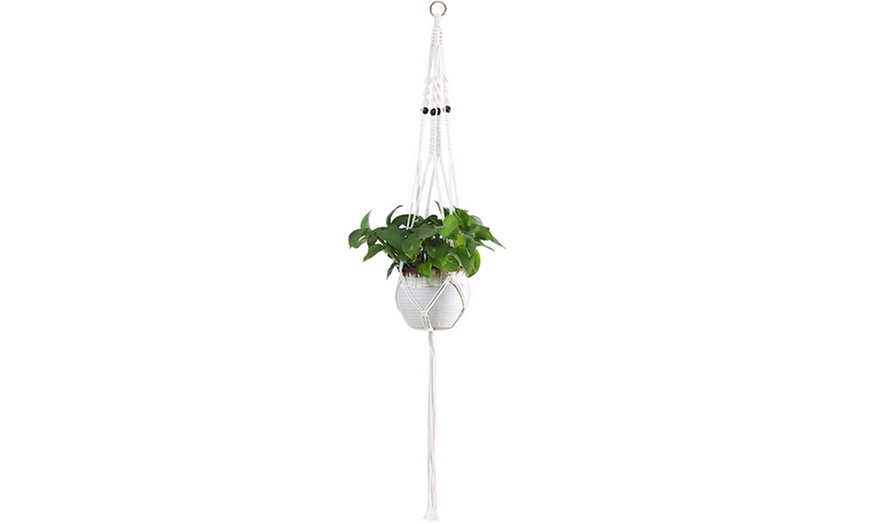 Image 2: One or Two Macramé Pot Plant Hangers