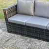 Image 5: U Shaped Rattan Effect Gardern Furniture Dining Sofa Set