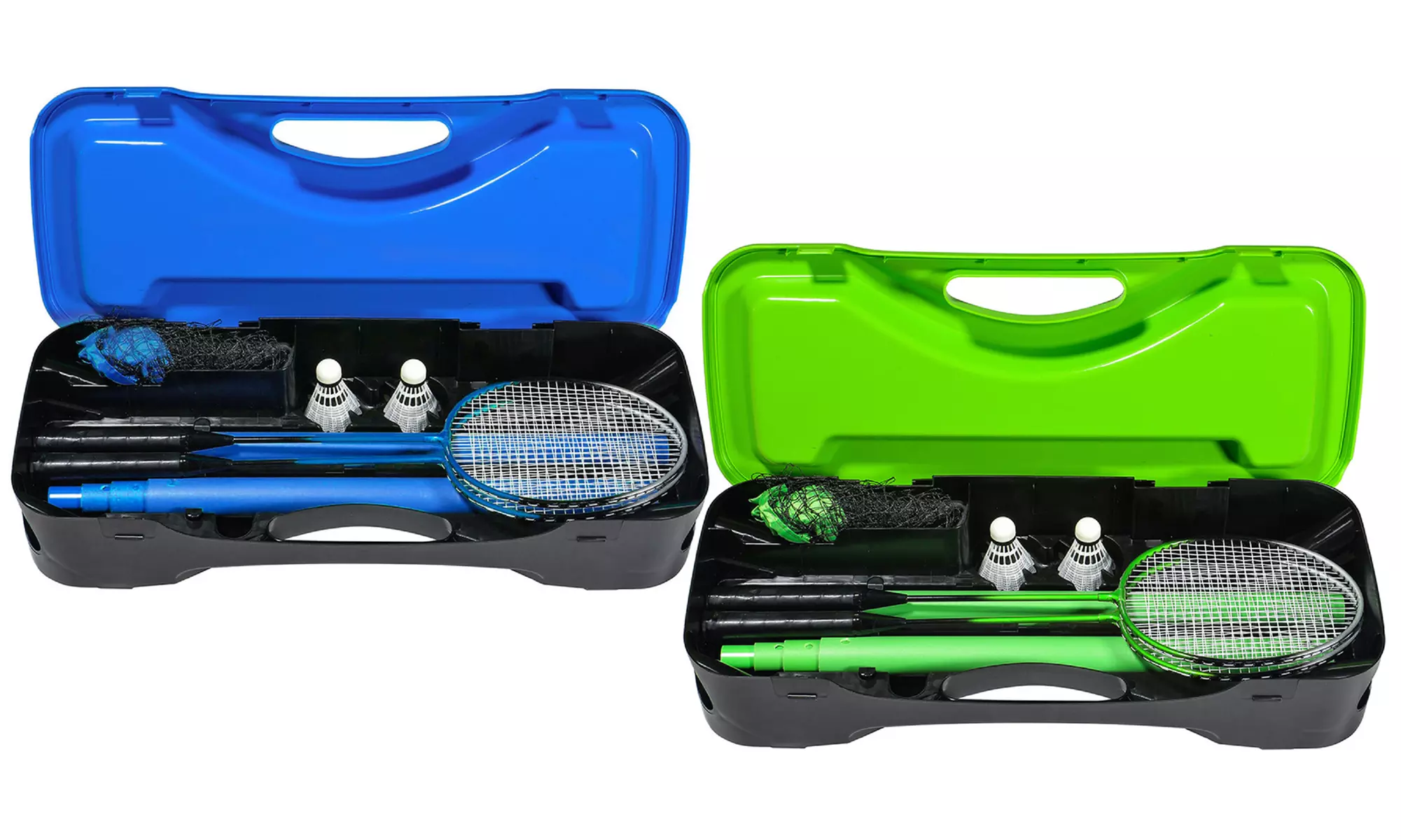 Set de badminton avec filet, raquettes et volants, coloris au choix - Primary Image