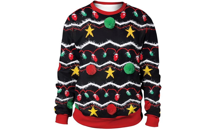 Image 9: Unisex Christmas Print Sweatshirt