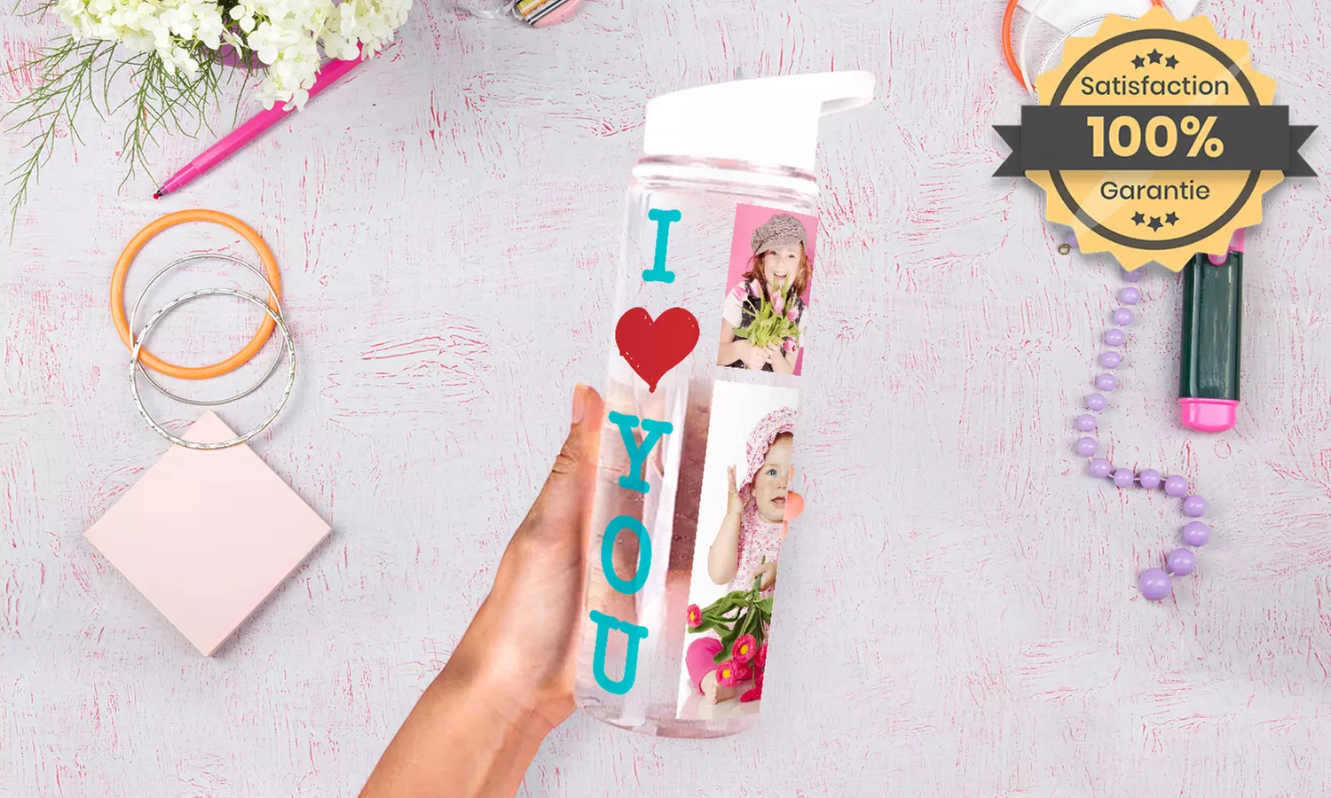 1 à 3 bouteilles transparentes personnalisable sur le site Printerpix 6,99 € (jusqu'à 77% de réduction) - Primary Image