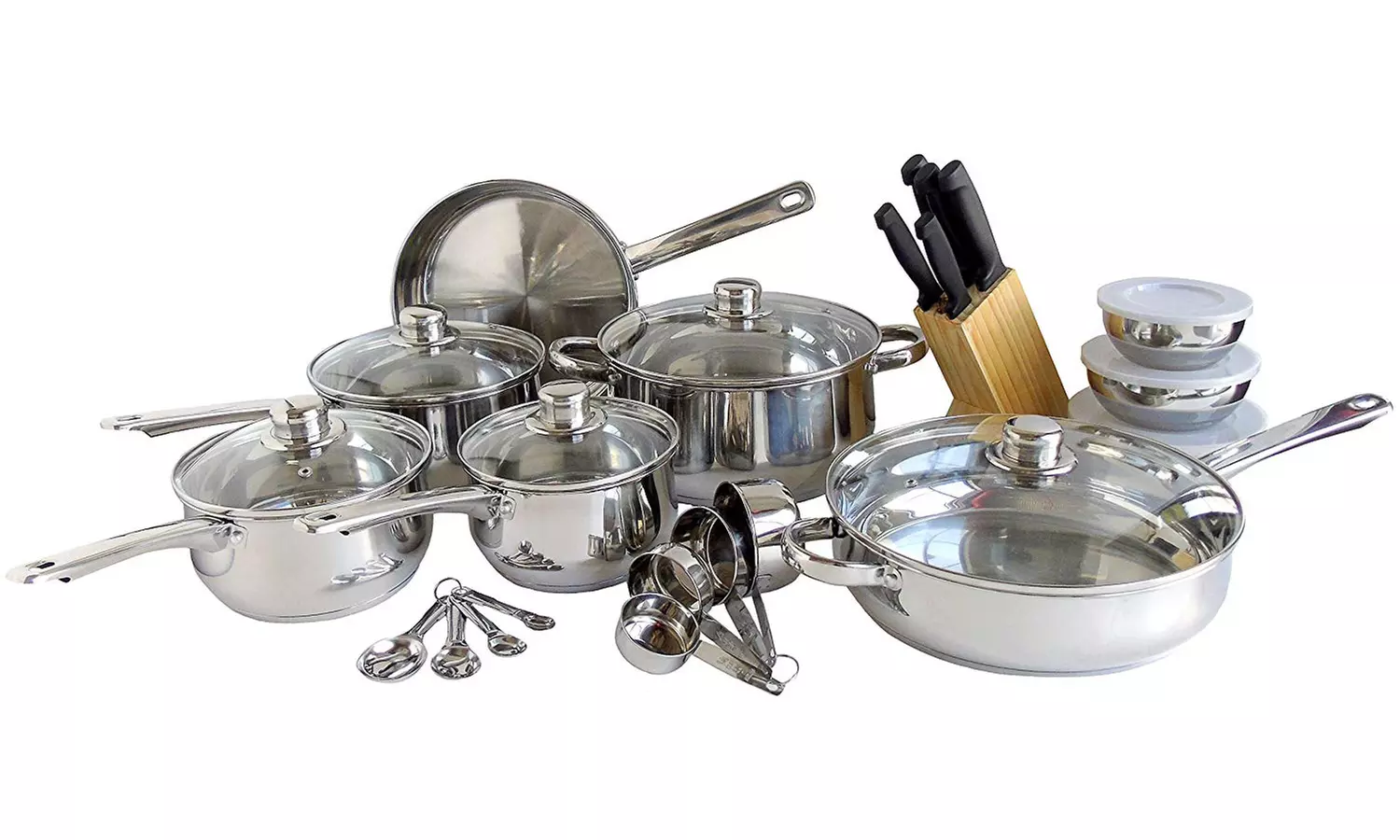 Freedom Signature Gourmet Cookware Stainless Steel Kitchen Set (31-Piece) - Primary Image