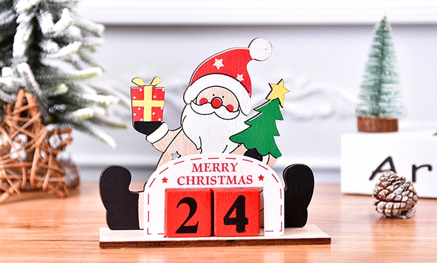 Image 2: Wooden Christmas Calendar