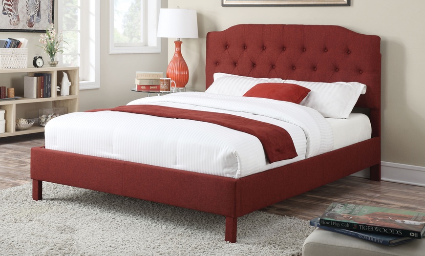 Clive Upholstered Bed | Groupon Goods