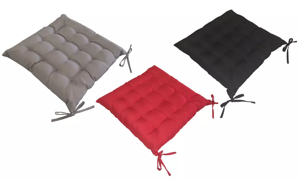 Lot de 4 ou 6 galettes de chaises capitonnées - Primary Image