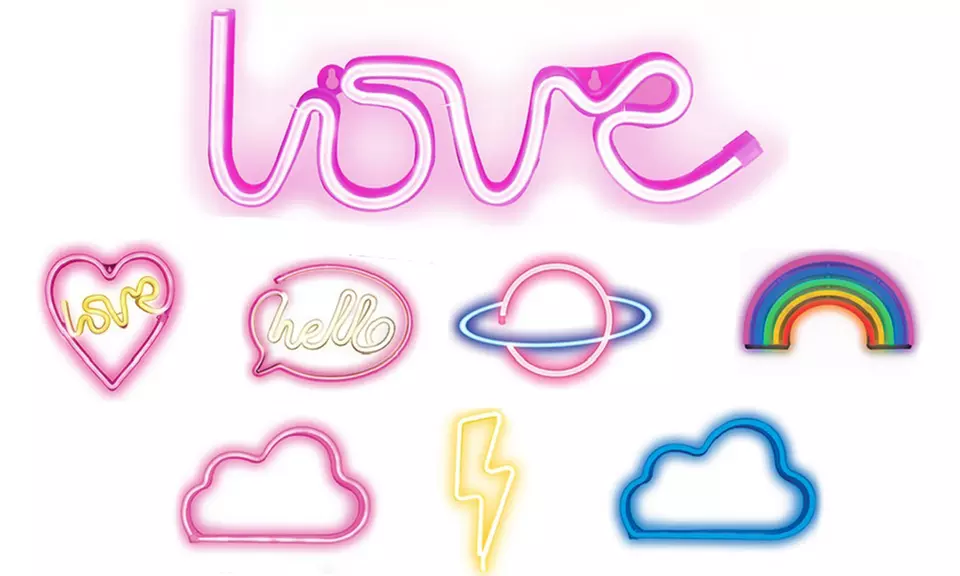 Neon LED Wall Light - Primary Image