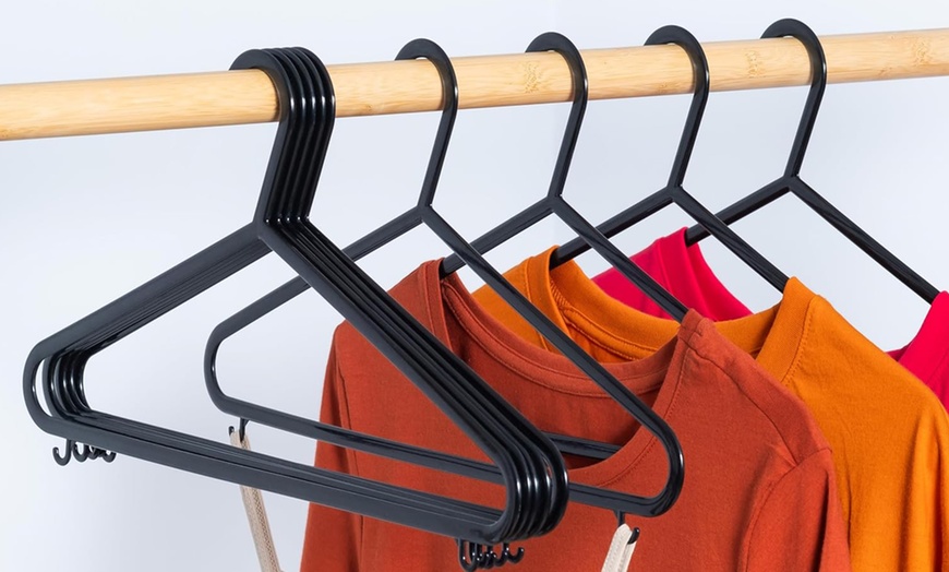 Image 2: Adult Plastic Coat Hangers