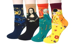  Four-Pack or Eight-Pack of Legendary Artworks Socks 