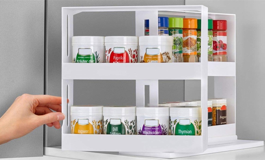 Image 2: Rotating Spice Rack Organiser