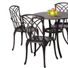 Image 2: Outsunny Outdoor Table and 4 Chair Set