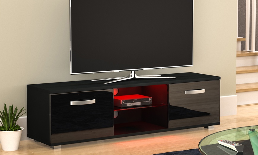 Image 62: Vida Designs Cosmo Two-Door TV Unit with Optional LED