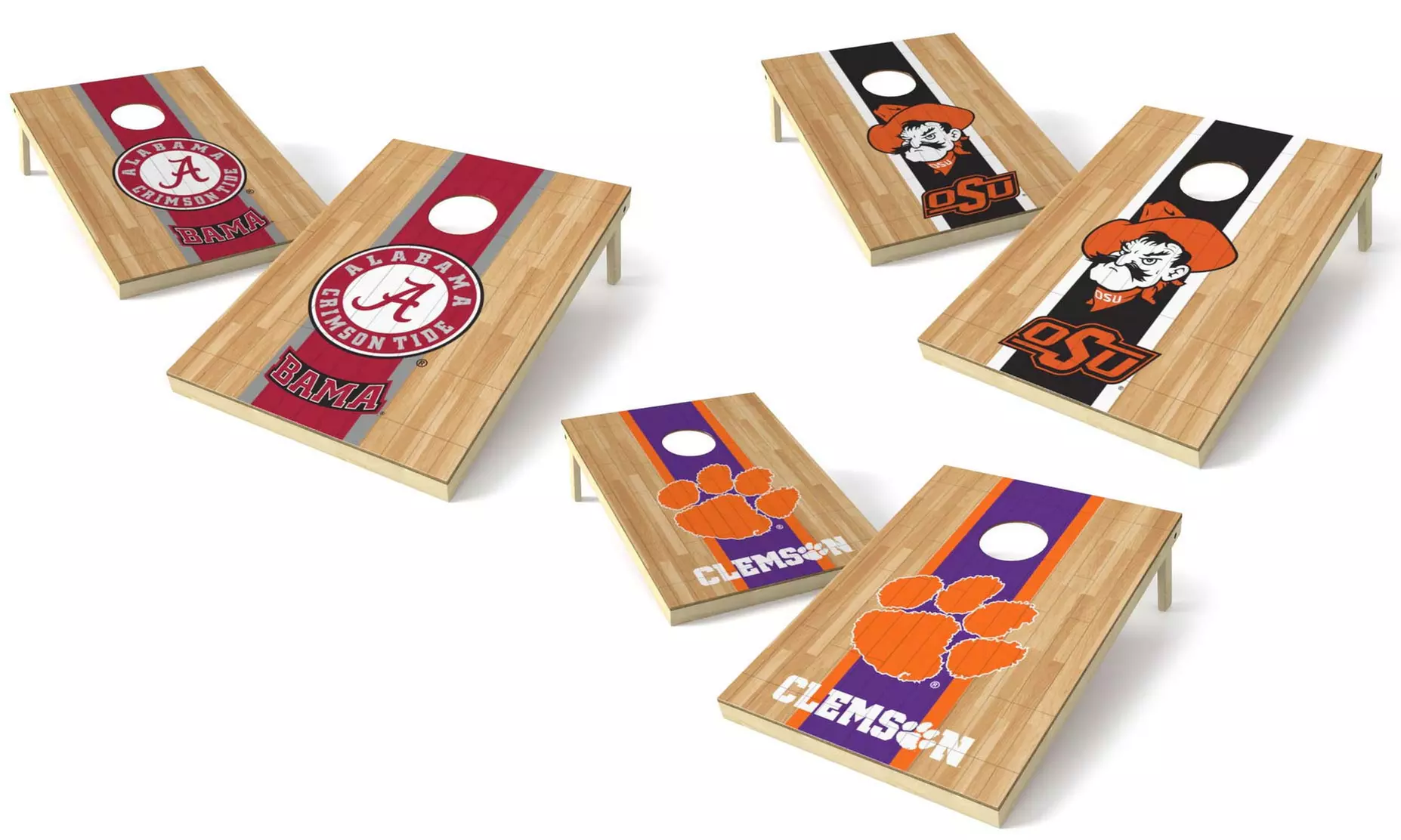 Wild Sports 2'x3' NCAA Platinum Hardwood Tailgate Toss  - Primary Image