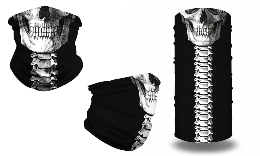 Image 4: One, Two or Six Skull-Themed Cycling Masks