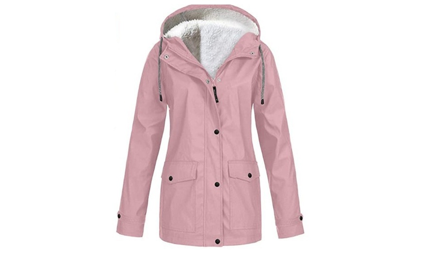 Image 3: Women's Hooded Waterproof Coat