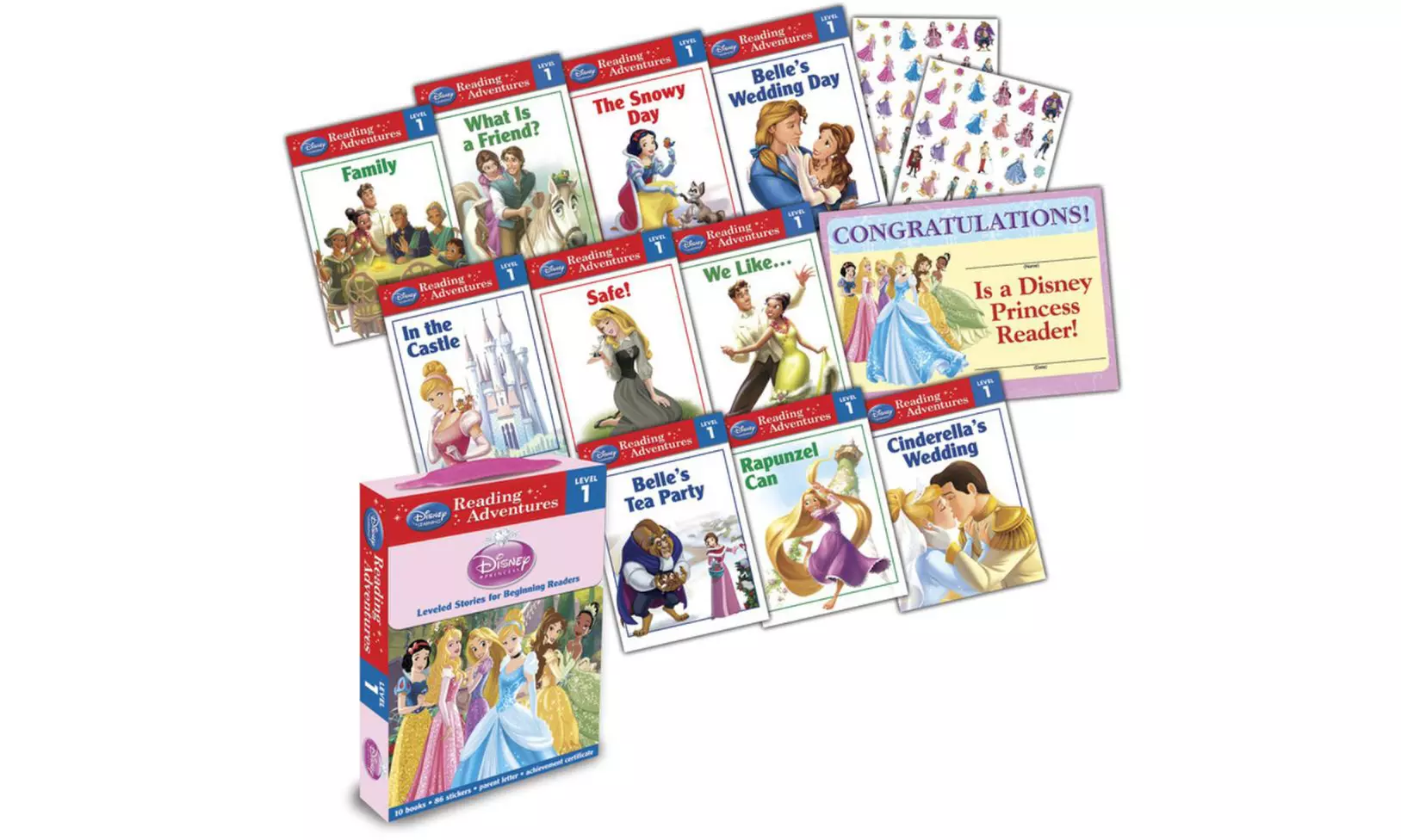 Disney Princess Reading Adventures Kids' Books Set - Primary Image