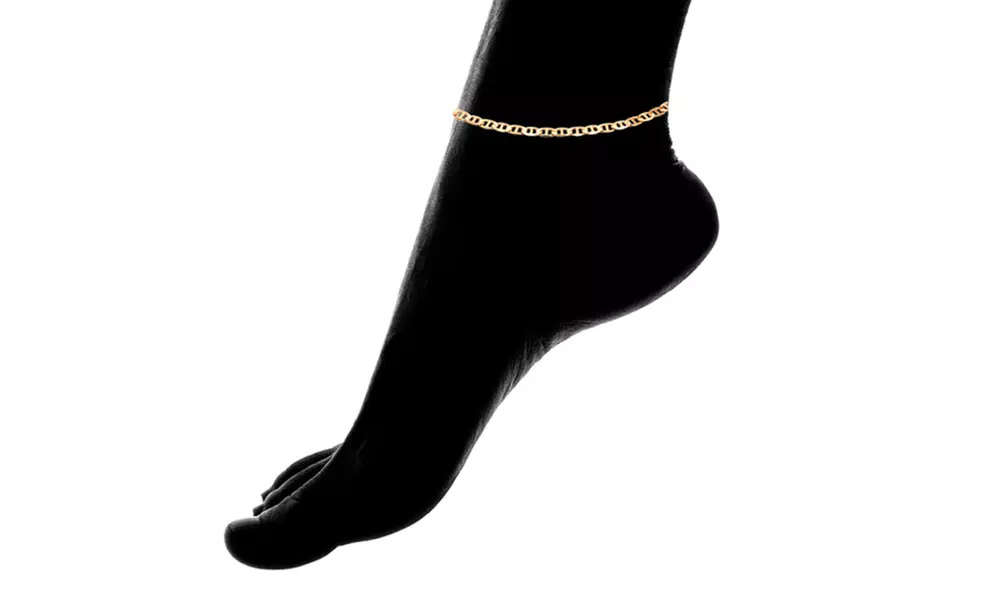 18K Gold-Plated Mariner Anklet - Second Medium