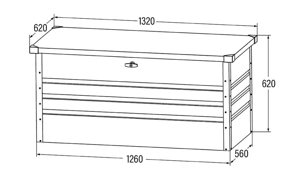 Home Deluxe Metallaufbewahrungsbox „Megabox XL“