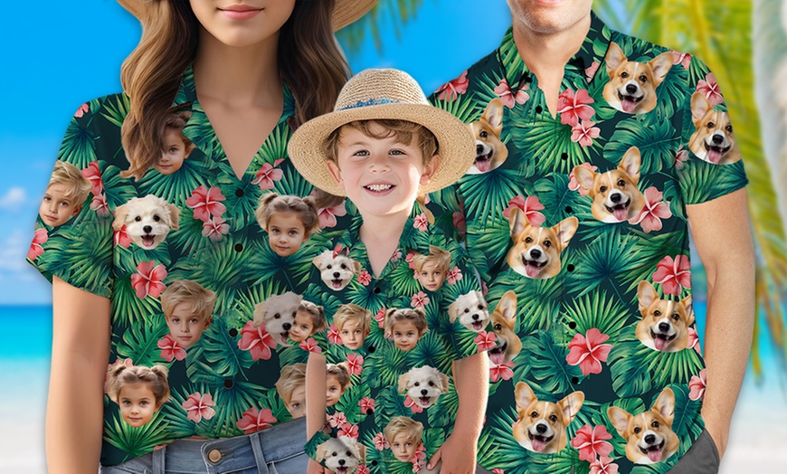 Image 2: Personalized Hawaiian Shirts for the Whole Family (Up to 86% Off)