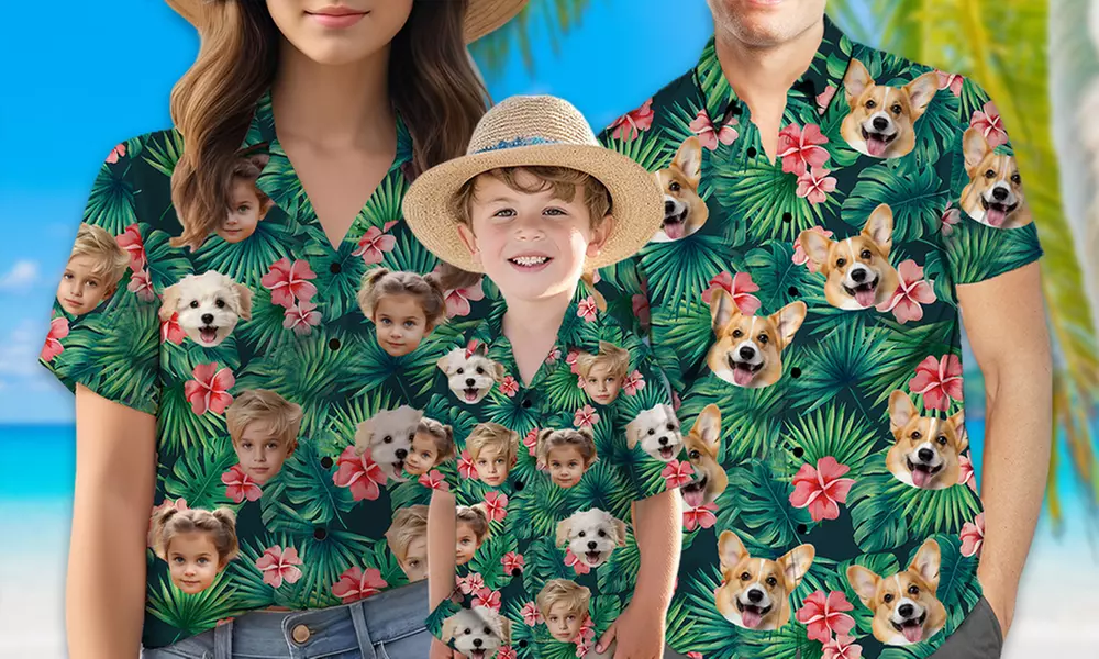 Personalized Hawaiian Shirts for the Whole Family (Up to 86% Off)