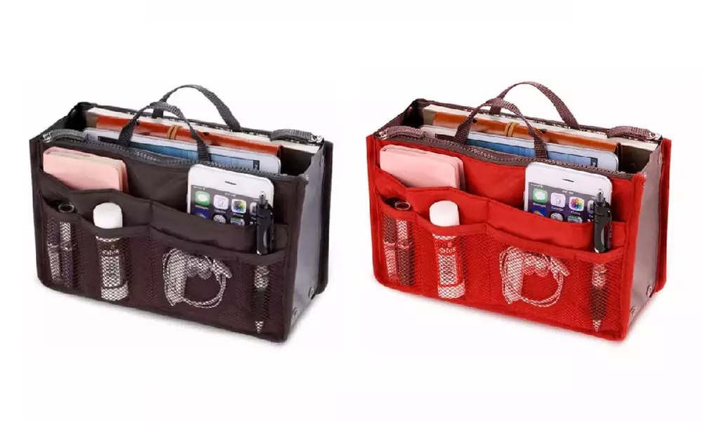 1 o 2 borse organizer da viaggio per cosmetici