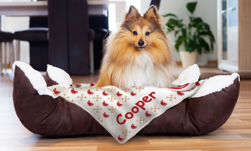 Personalized dog blankets online groupon