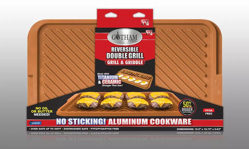 Gotham Steel XL Rectangular Double Grill - Primary Image