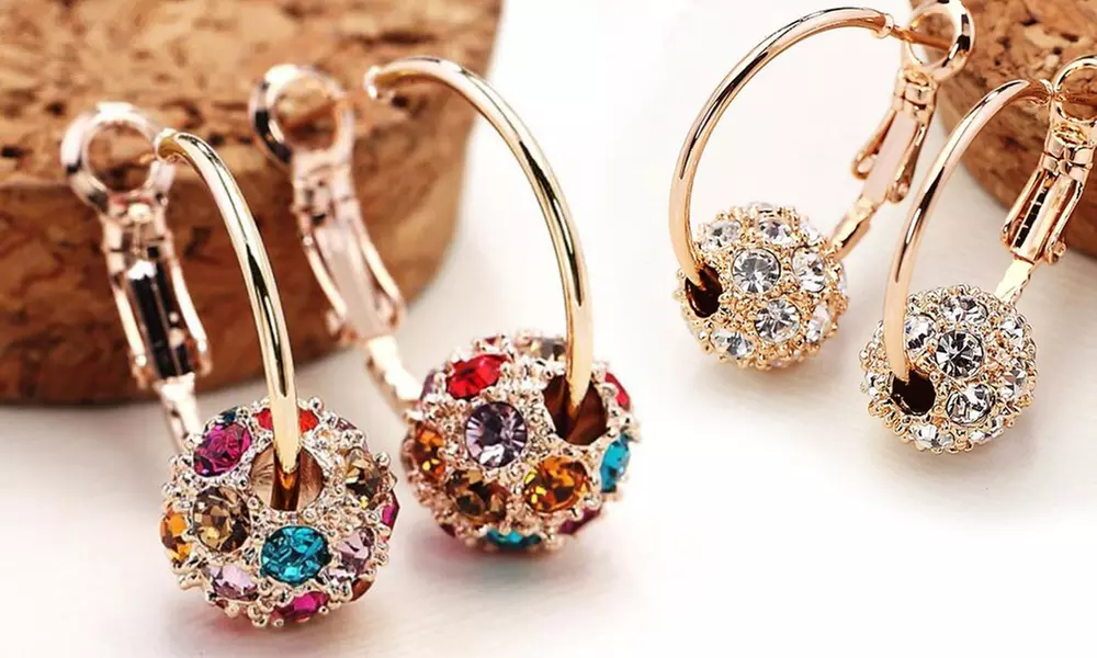 1 ou 2 paires de boucles d'oreille avec zircons - Primary Image