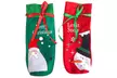 1 ou 2 lots de 2 pochettes Noël pour bouteilles de vin - Second Medium