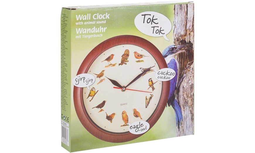 Image 3: Animal Wall Clock with Sound