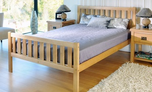 Naples Solid Wood Bedframe with Optional Mattress