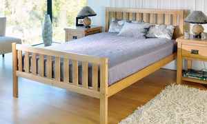 Naples Solid Wood Bedframe with Optional Mattress