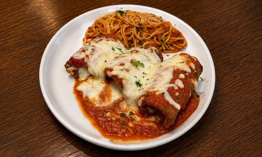 Image 2: Italian Dinner for 2 or Pizza & Wings for 4 (Dine-In, Tue-Thu)