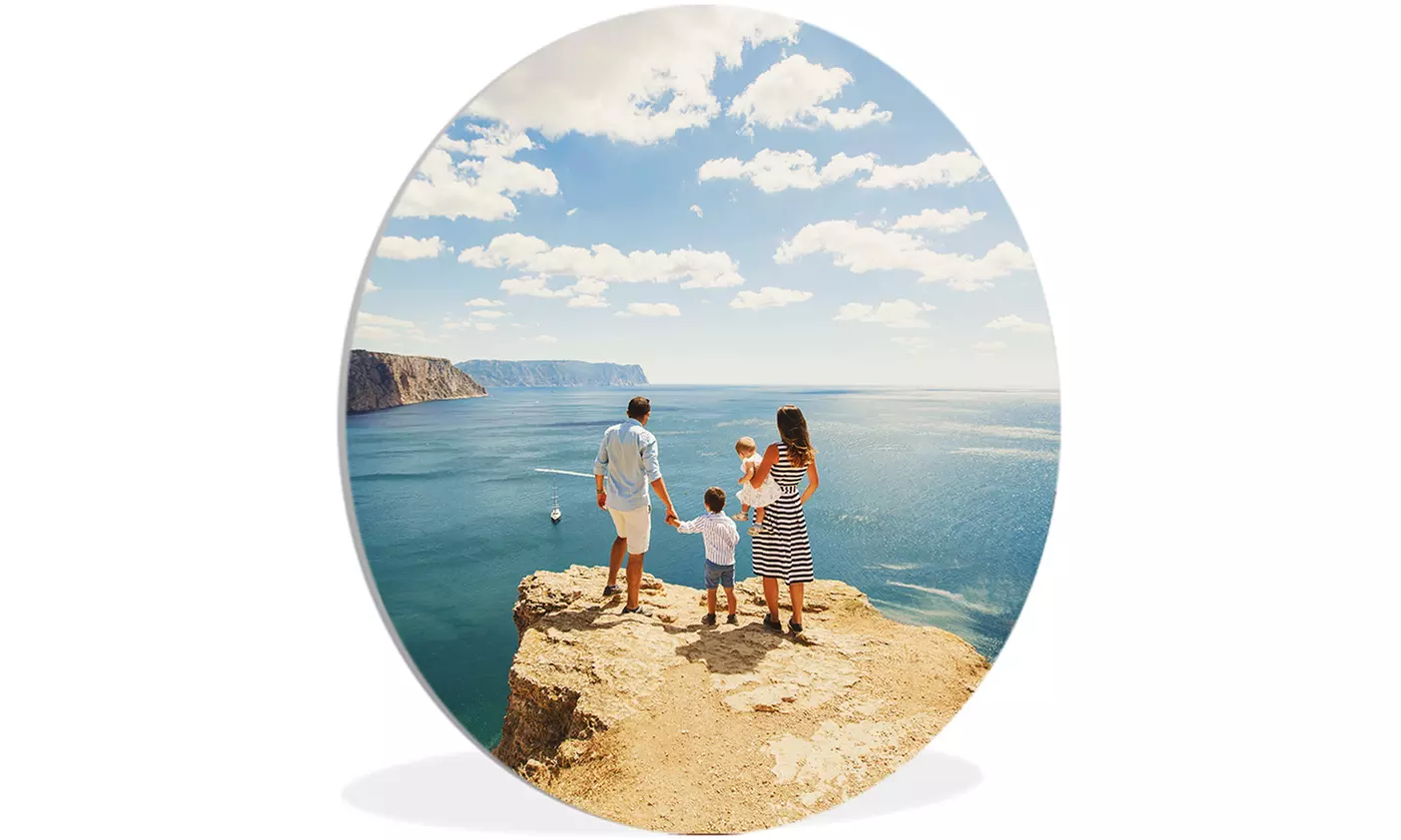 Jouw foto op een wandcirkel