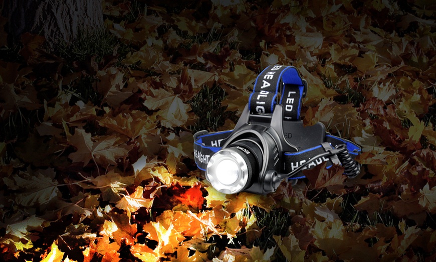 Image 2: 800 or 2400 Lumen Head Torch