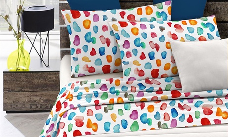 Parure letto matrimoniale Made in Italy disponibile in varie fantasie