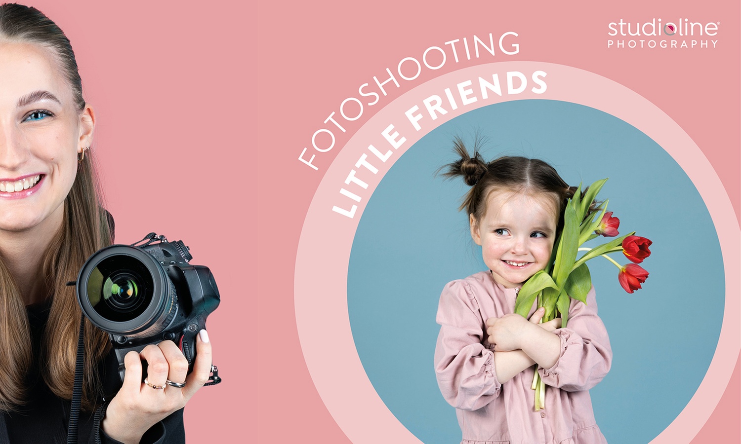 60 Min. studioline PHOTOGRAPHY Fotoshooting Erlebnis + Goldcard