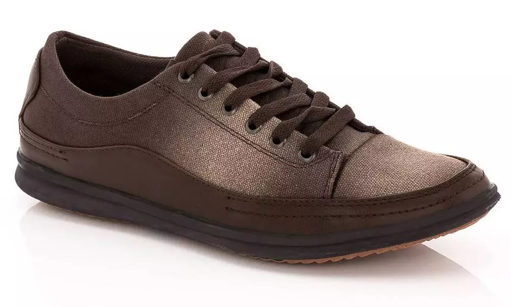 Franco Vanucci Ronnie Men's 2-Tone Canvas Lace-up Sneakers - Image 4