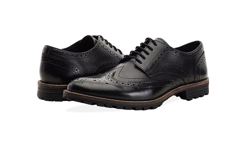 Image 29: Men's Leather Derby Brogues