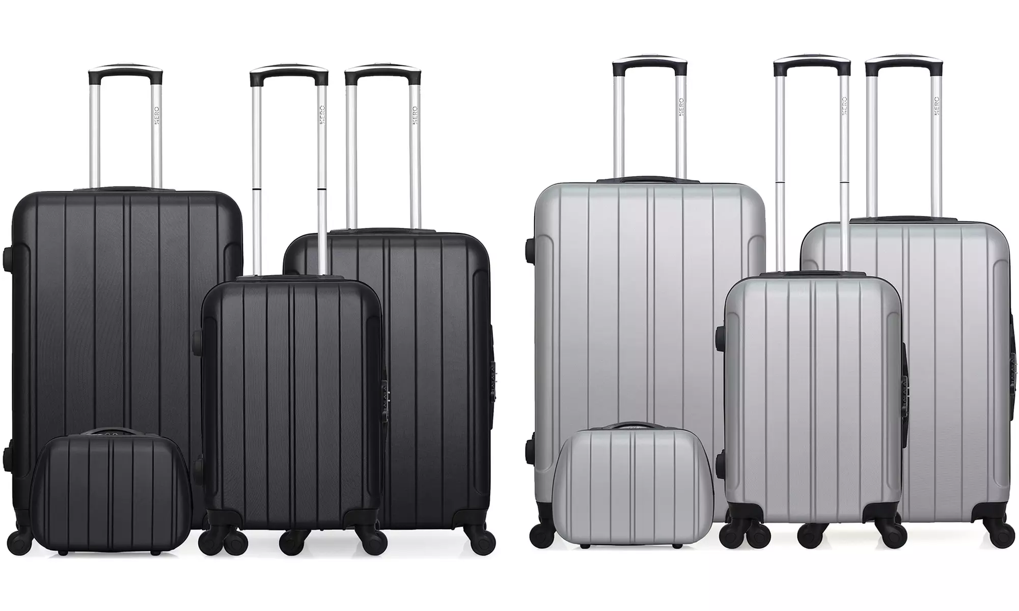 Juego de 4 maletas ABS de diferentes tamaños, con envío gratuito - Primary Image