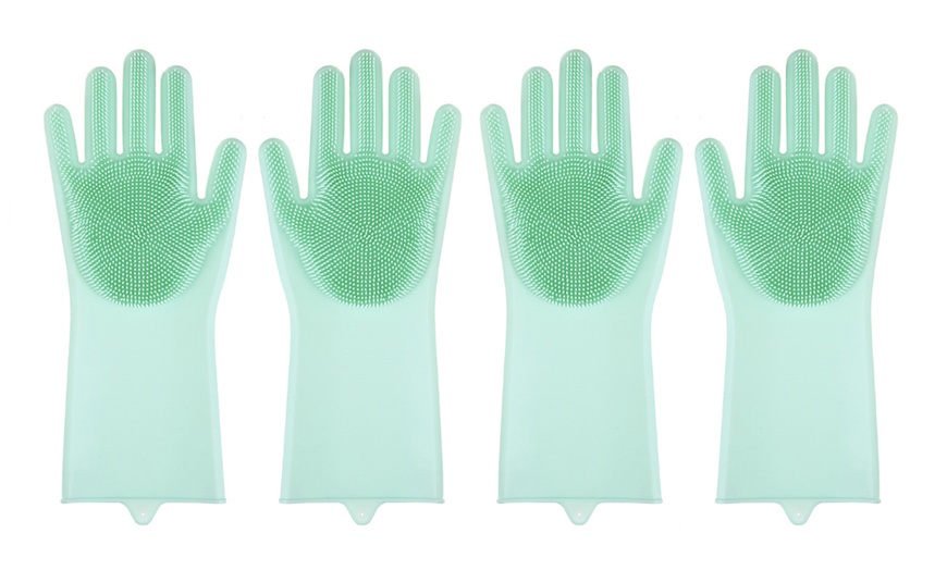 Image 11: One or Two Pairs of Silicone Cleaning Gloves