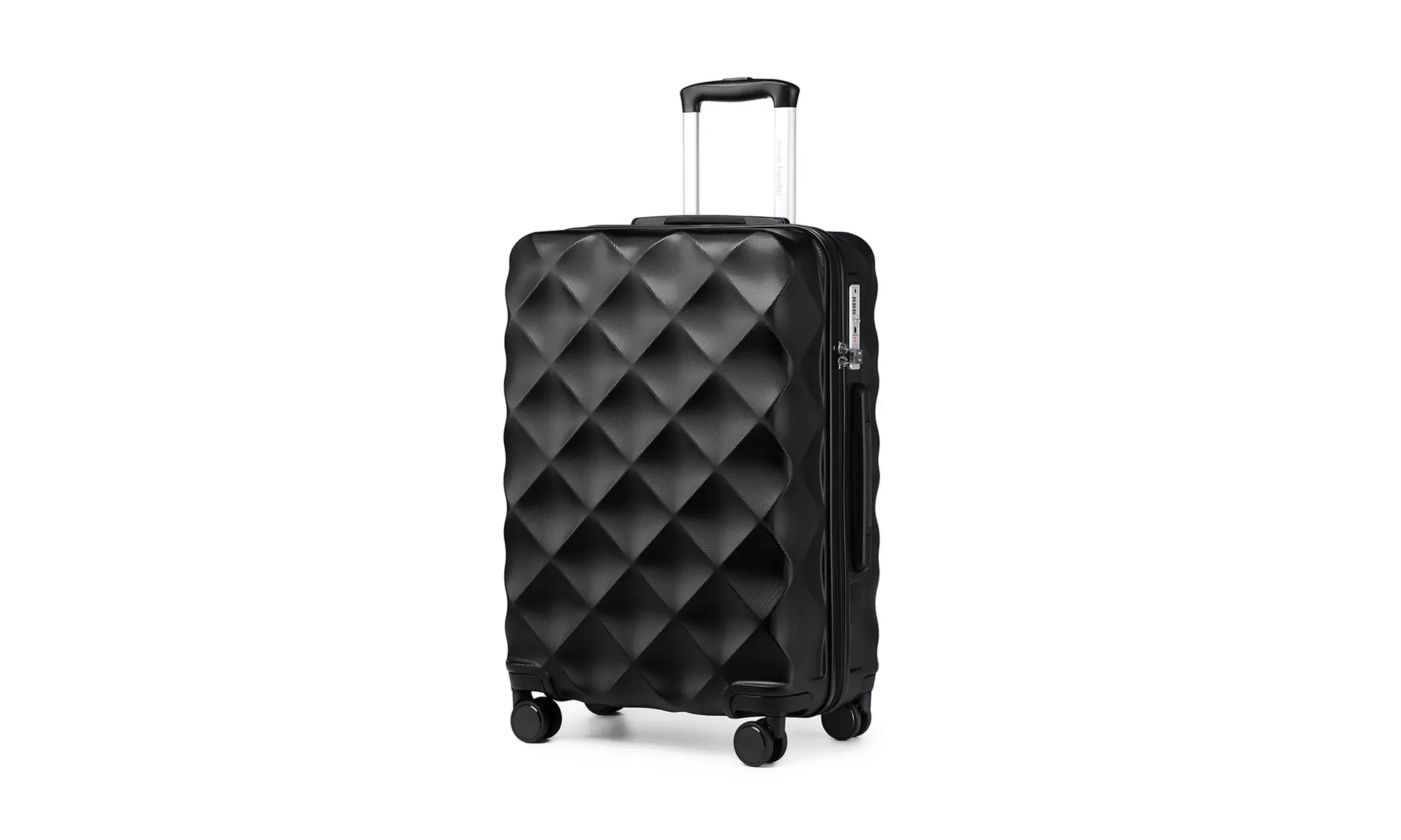 One or Four Pieces of Ultralight ABS Diamond Suitcase