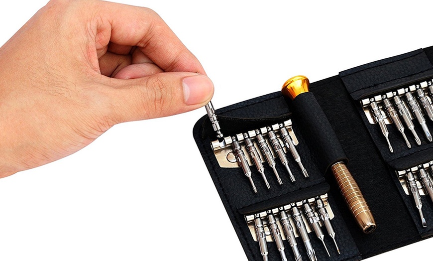 Image 5: 25-Piece Screwdriver Kit