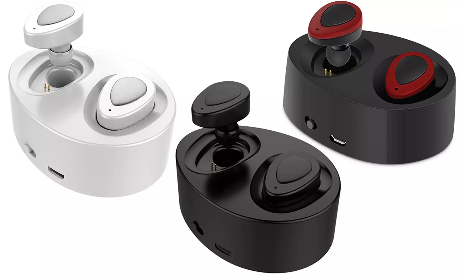 1x oder 2x drahtlose In-Ear-Kopfhörer mit Bluetooth und Ladestation in der Farbe nach Wahl inkl. Versand - Primary Image