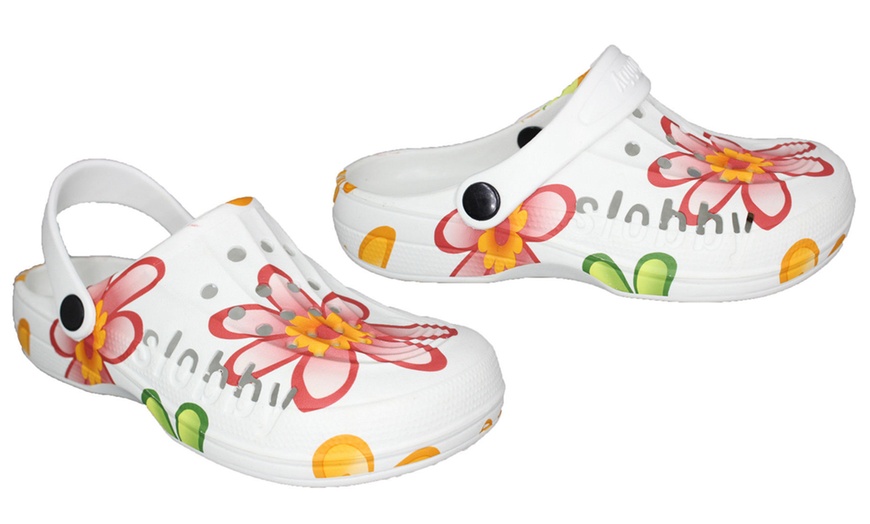 Image 6: Women's Floral Printed Clogs