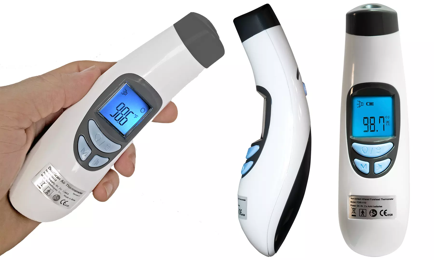 Mobi DualScan Infrared Forehead No-Touch Digital Thermometer - Primary Image