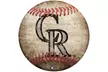 Fan Creations MLB 12" Baseball Shaped Sign - Second Medium